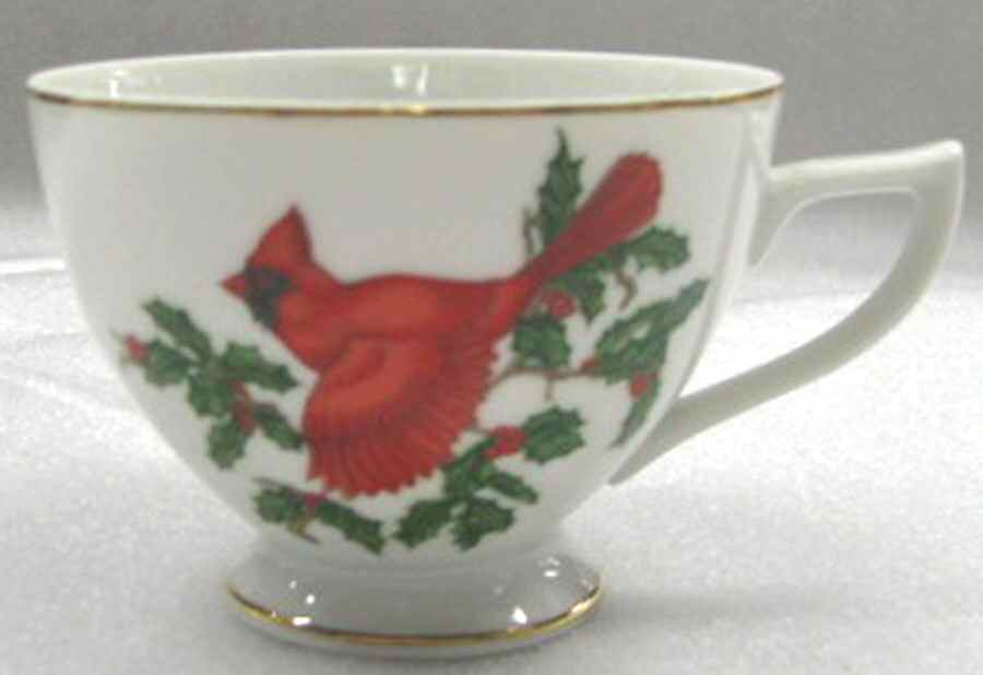 Cardinal Footed Cup by Lefton-1