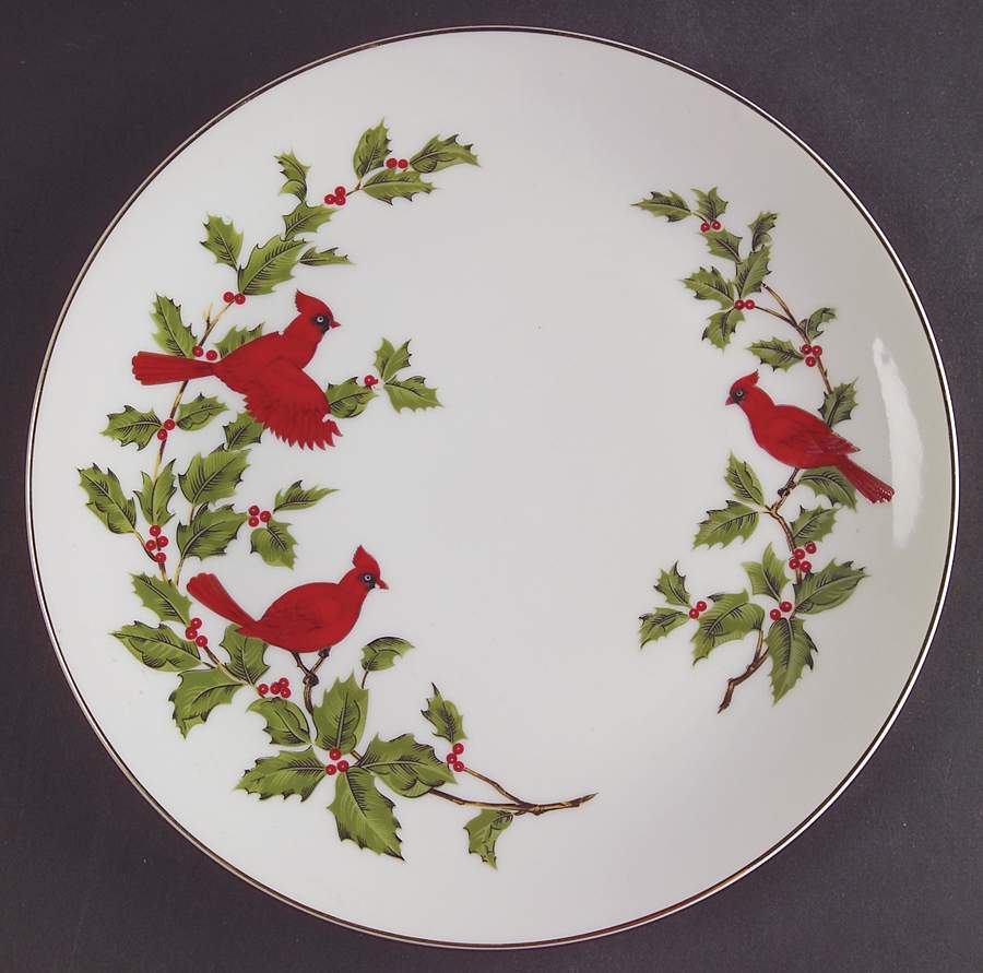 Cardinal Salad Plate by Lefton-1