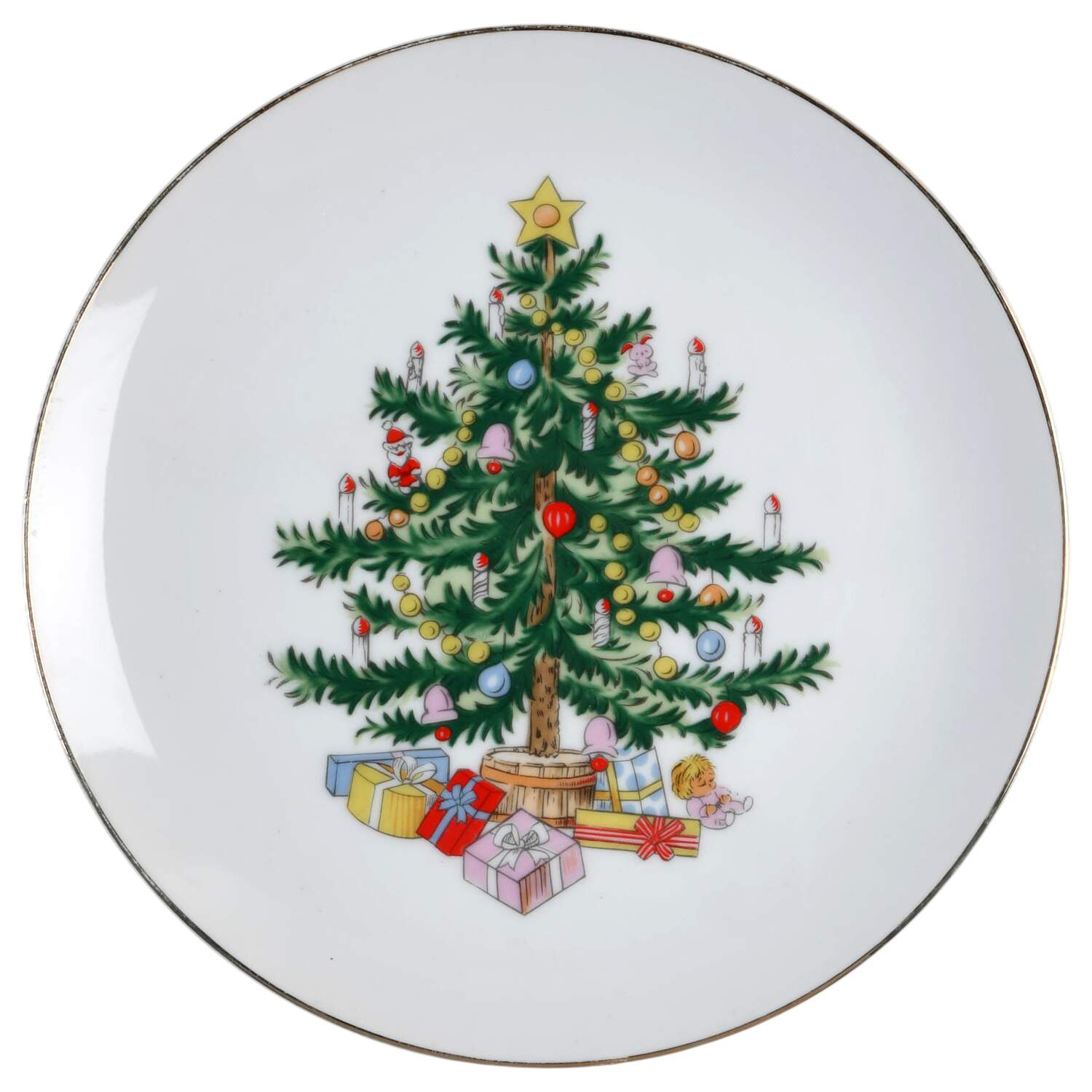 Christmas Tree Salad Plate by Lefton-1
