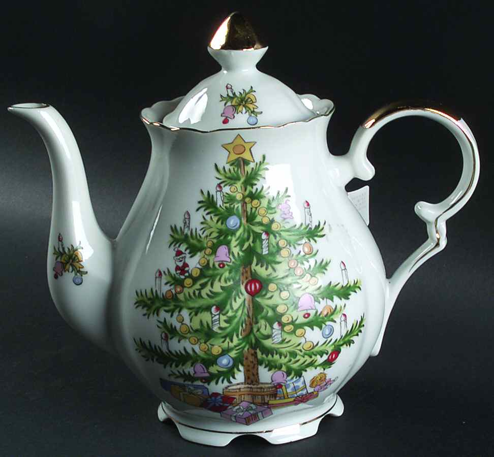 Christmas Tree Teapot & Lid by Lefton-1