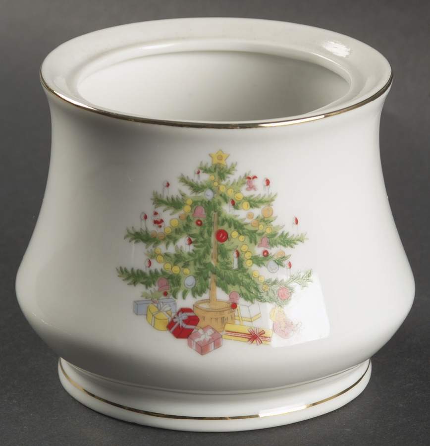 Christmas Tree Sugar Bowl No Lid by Lefton-1
