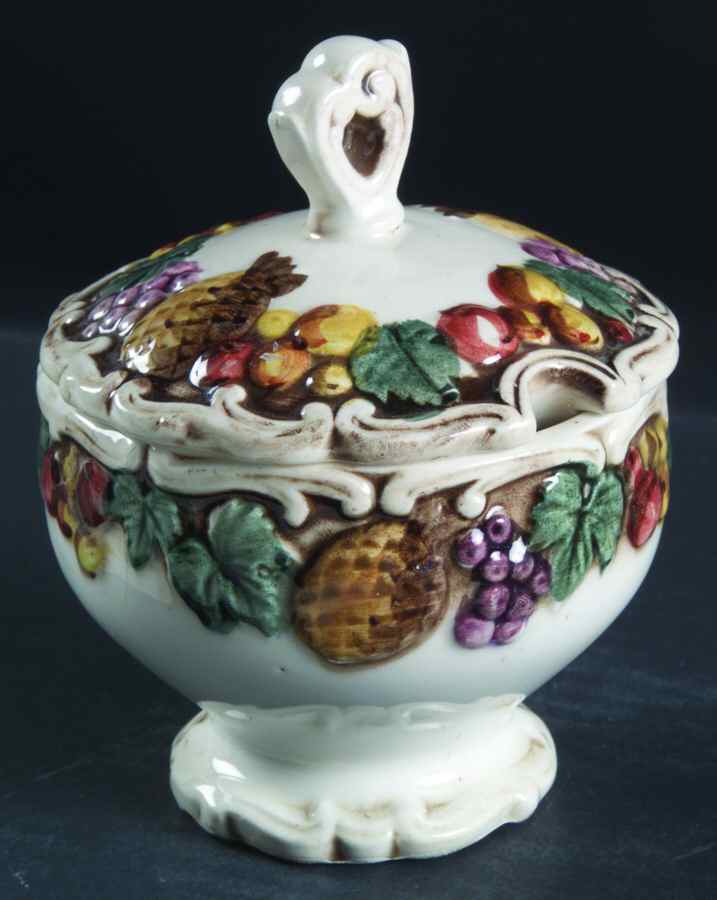 Della Robia Jam/Jelly & Lid by Lefton-1