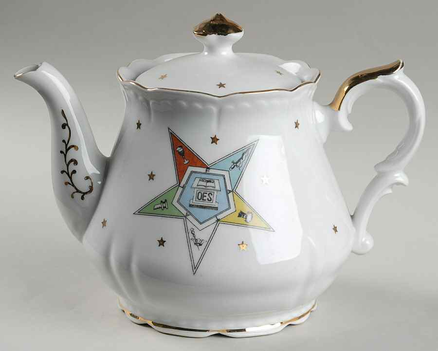 Eastern Star Teapot & Lid by Lefton-1