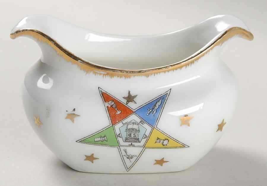 Eastern Star Mini Open Sugar Bowl by Lefton-1