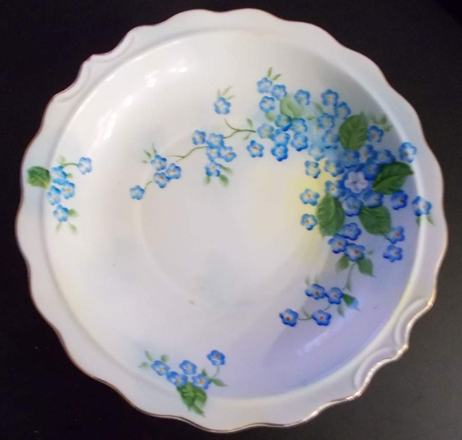 Forget Me Not Bowl for Small Pitcher & Bowl Set by Lefton-1