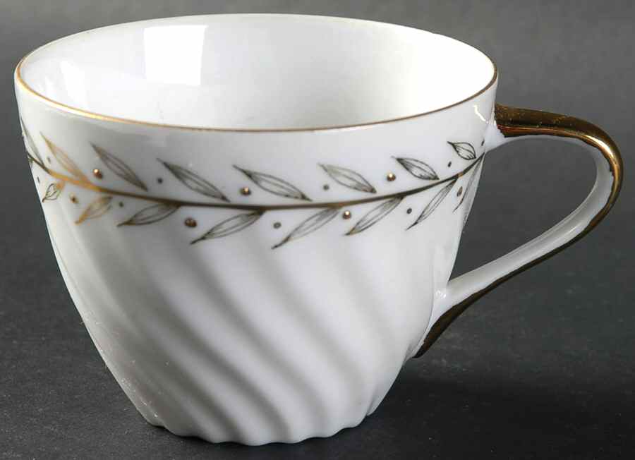 Golden Laurel Flat Cup by Lefton-1