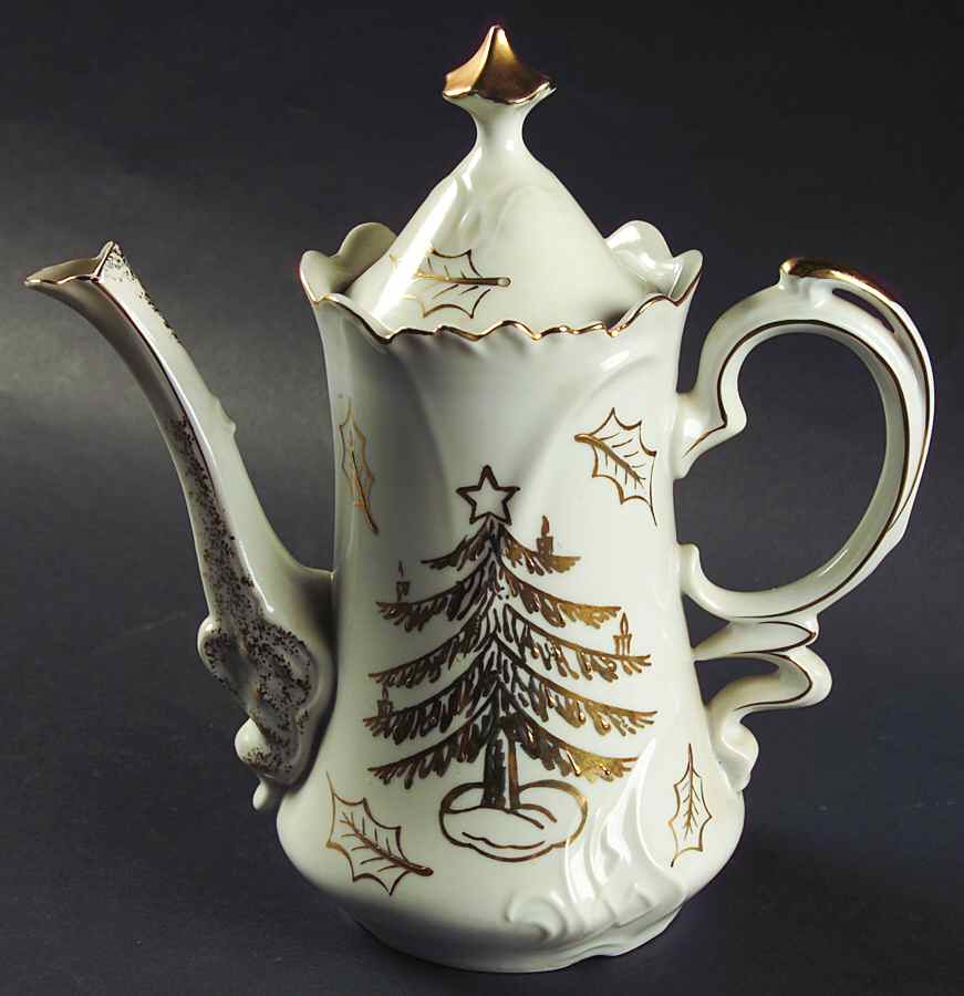 Golden Tree Coffee Pot & Lid by Lefton-1