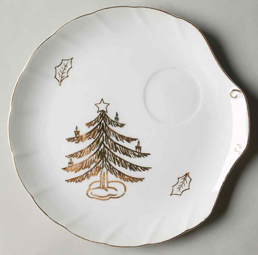 Golden Tree Snack Plate by Lefton-1