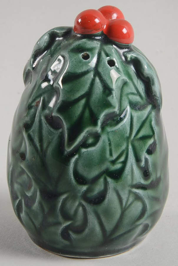 Green Holly Salt Shaker by Lefton-1
