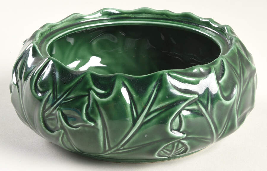 Green Holly 4" Candy Box-No Lid by Lefton-1