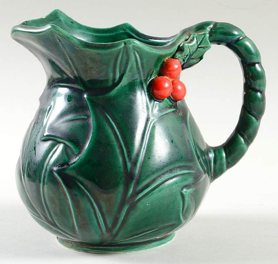 Green Holly 20 Oz Pitcher by Lefton-1