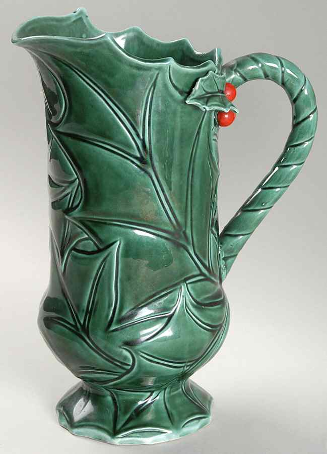 Green Holly 24 Oz Pitcher by Lefton-1