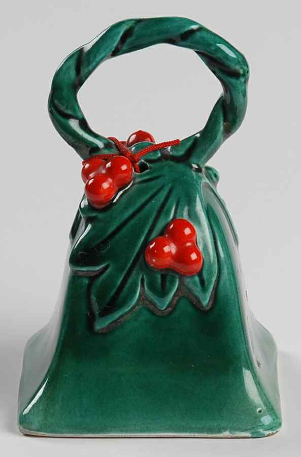 Green Holly Bell by Lefton-1