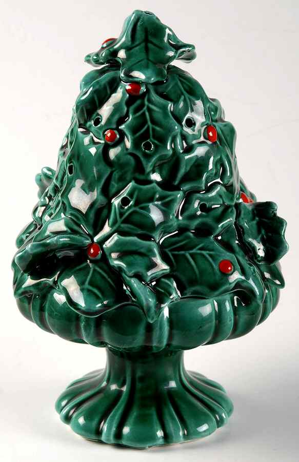 Green Holly Hors D'Oeuvre Holder by Lefton-1