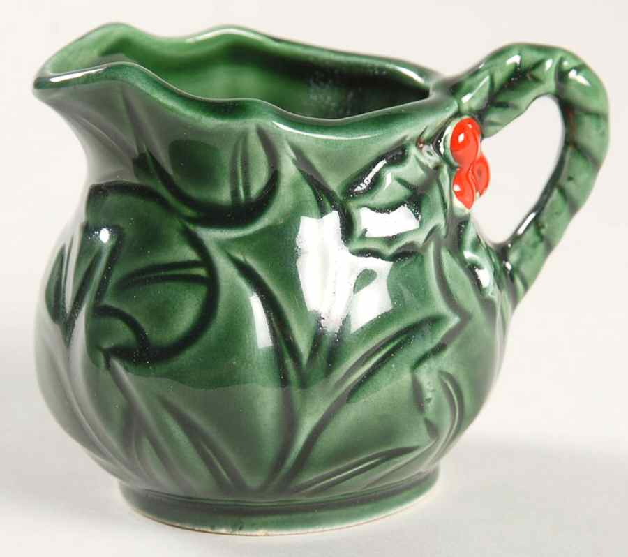 Green Holly Mini Creamer by Lefton-1