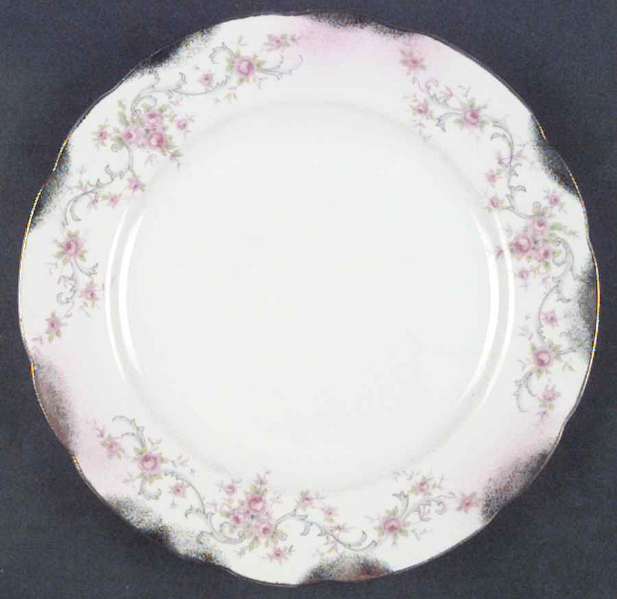 Heirloom Rose Salad Plate by Lefton-1