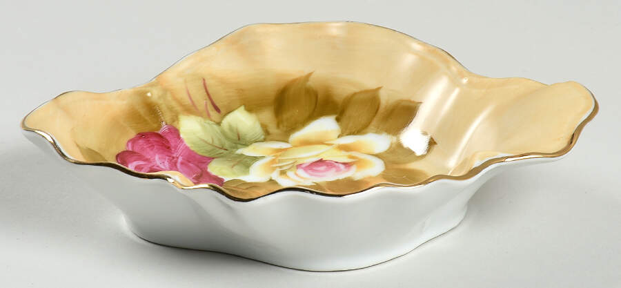 Heritage Brown (Floral) Bon Bon by Lefton-1