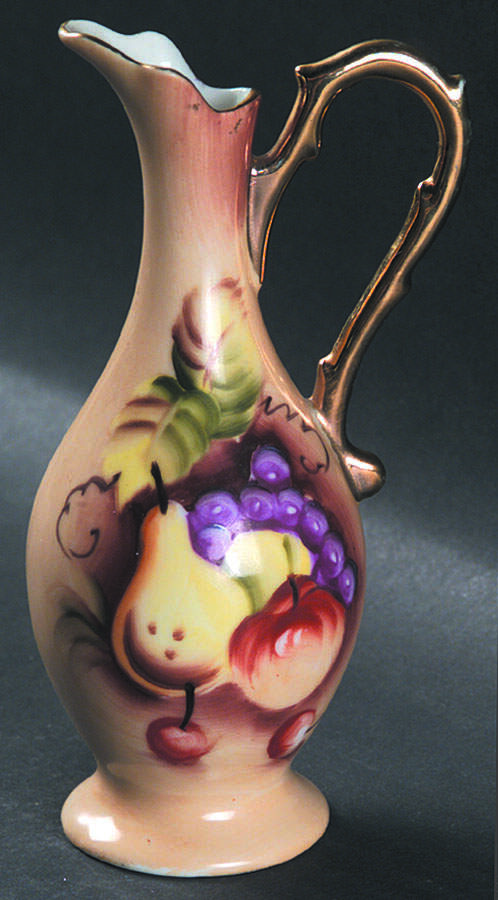 Heritage Brown (Fruit) 5" Bud Vase by Lefton-1