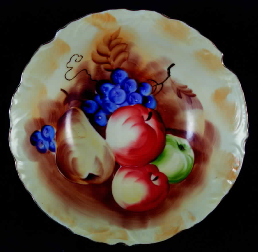 Heritage Brown (Fruit) 8" Round Vegetable Bowl by Lefton-1