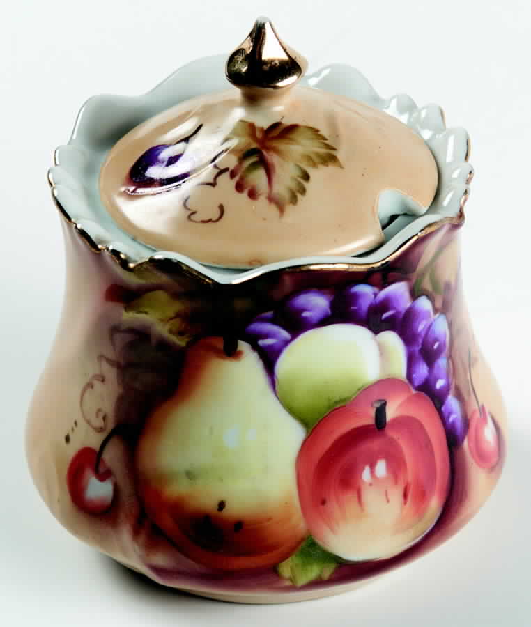 Heritage Brown (Fruit) Jam/Jelly No Lid by Lefton-1