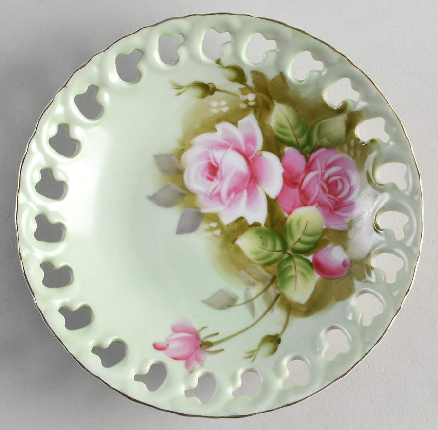 Heritage Green 7" Wall Plate by Lefton-1