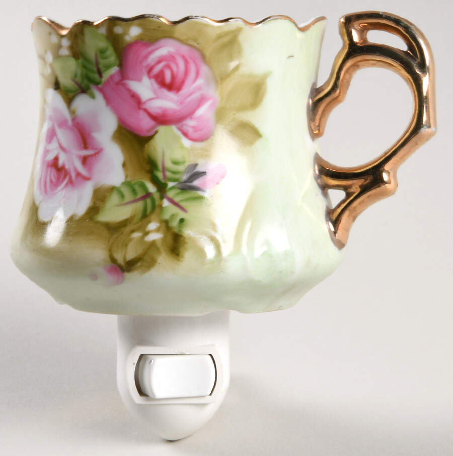 Heritage Green 1 5/8" + cup (H) Night Light/Cup HC by Lefton-1