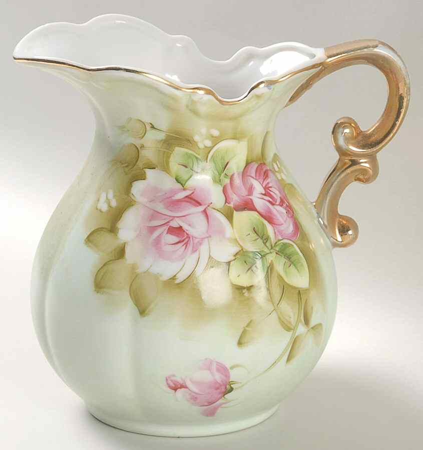 Heritage Green 32 Oz Pitcher for Pitcher & Bowl Set by Lefton-1