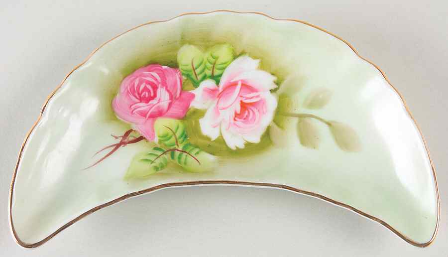 Heritage Green Bone Dish by Lefton-1