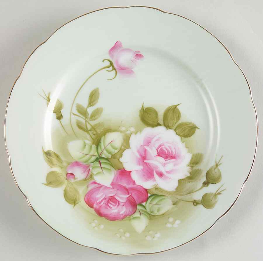 Heritage Green Salad Plate by Lefton-1