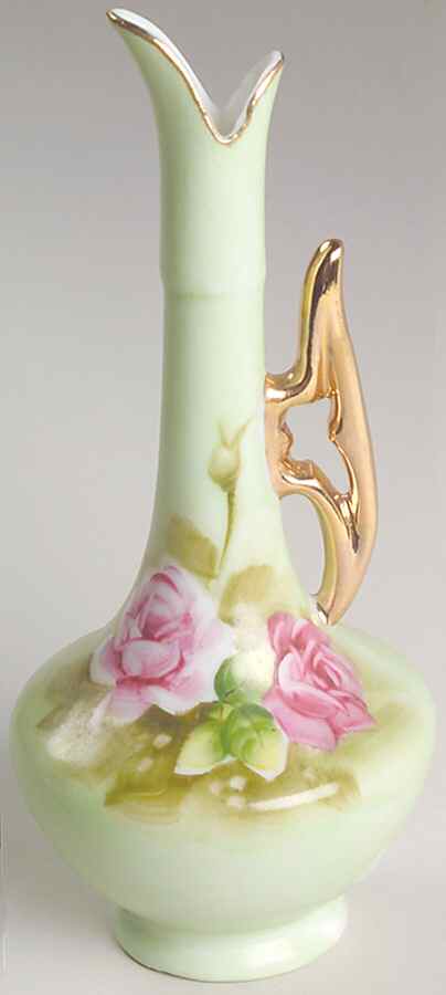 Heritage Green 5" Bud Vase by Lefton-1