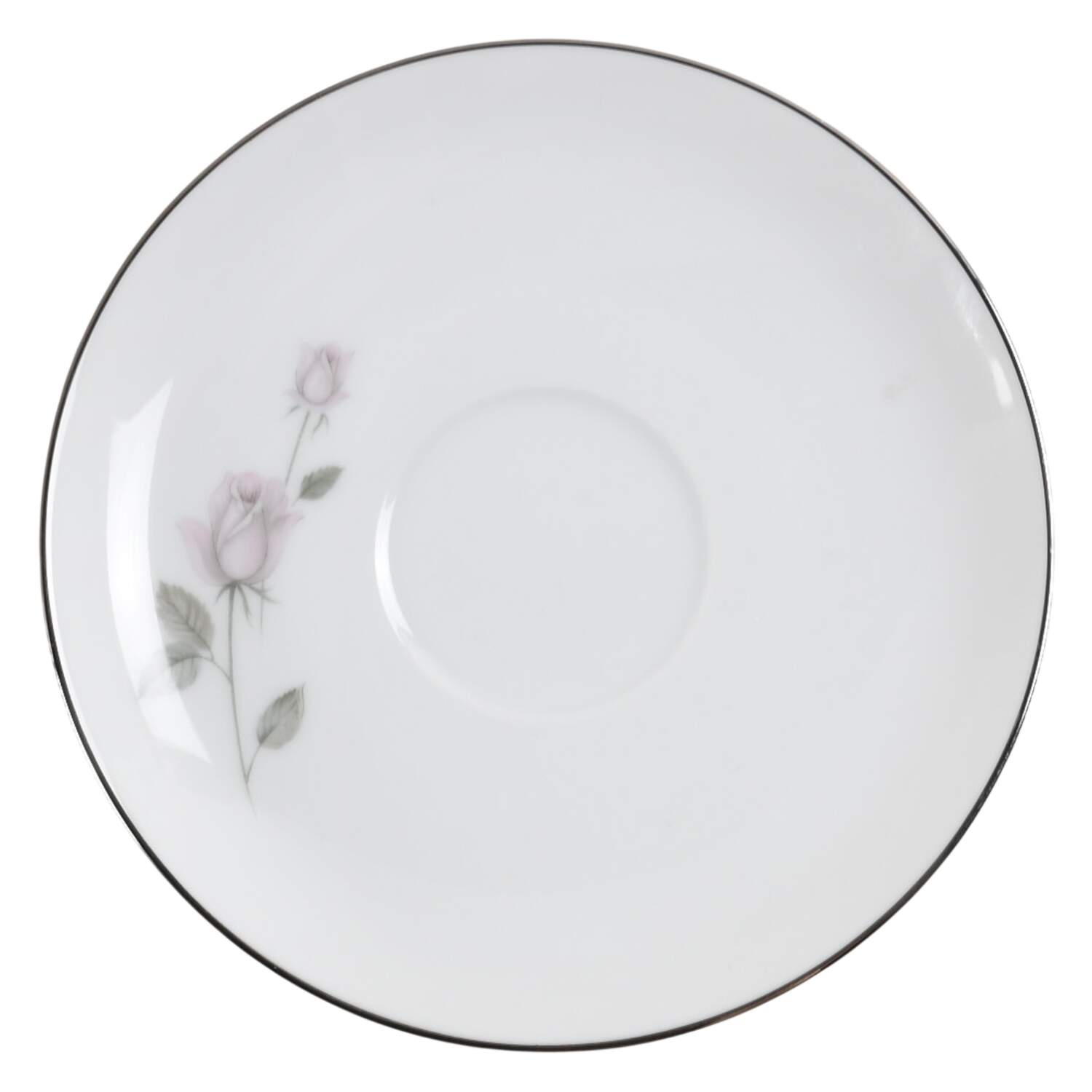 Heavenly Rose Saucer for Flat Cup by Lefton-1