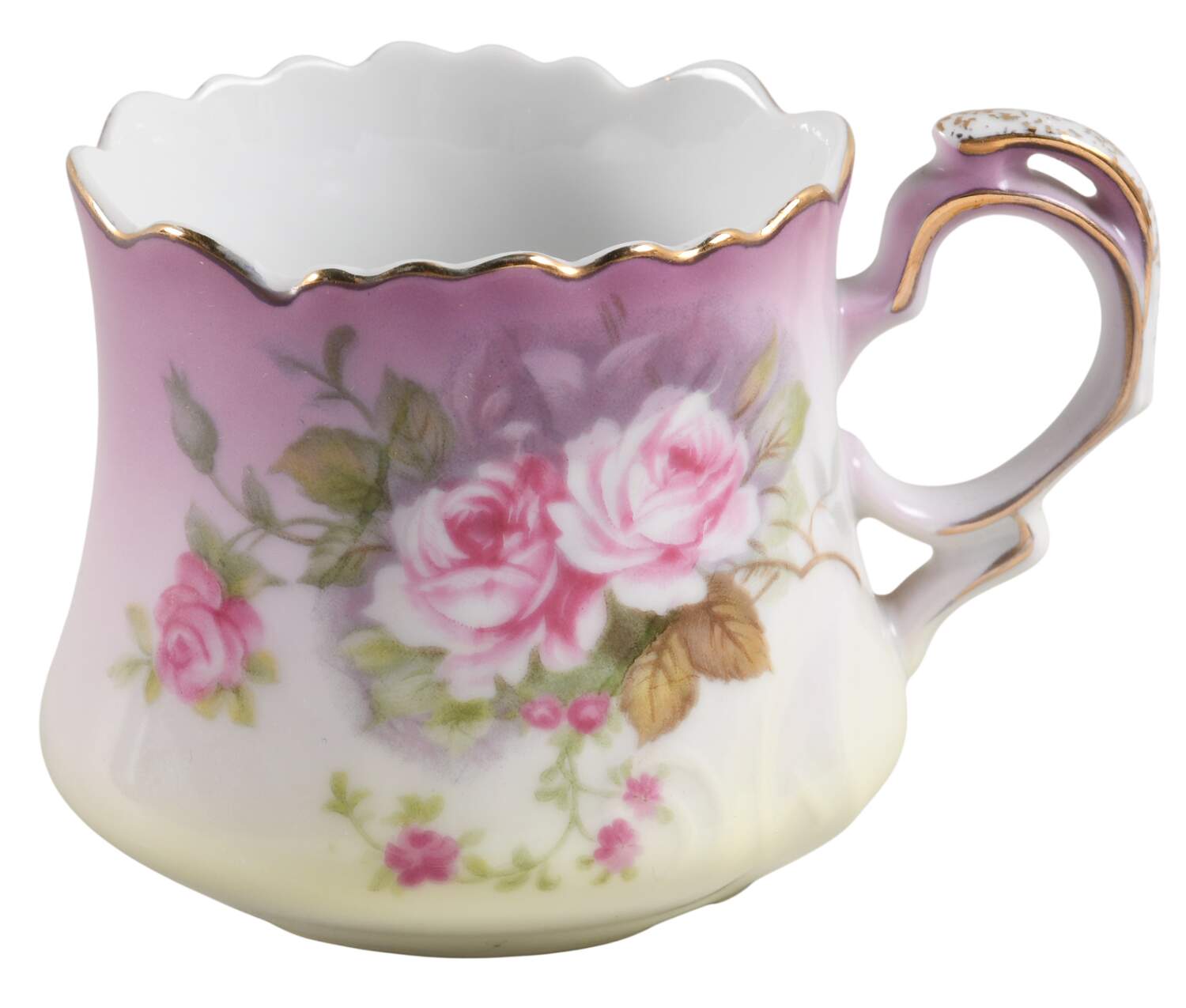 Heavenly Rose Flat Cup by Lefton-1