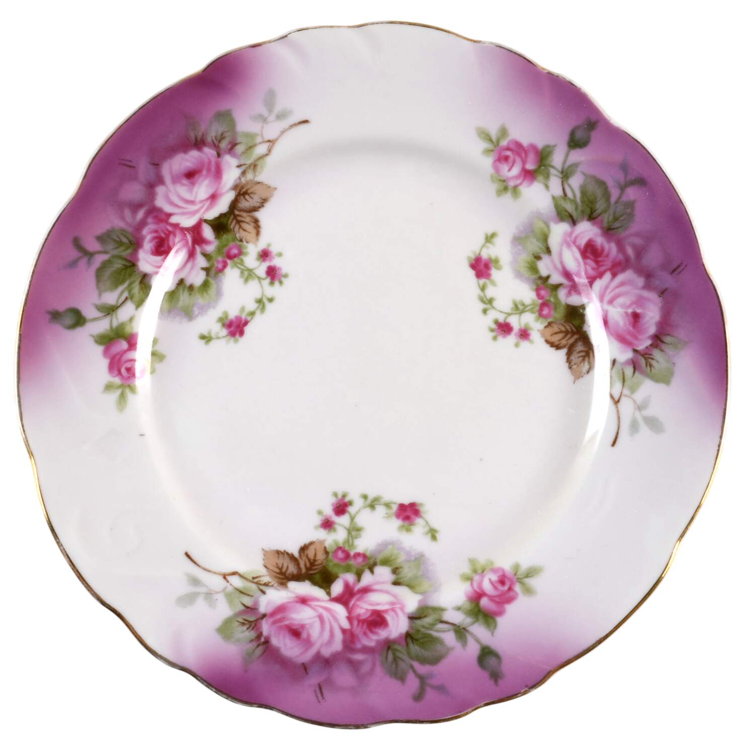Heavenly Rose Salad Plate by Lefton-1