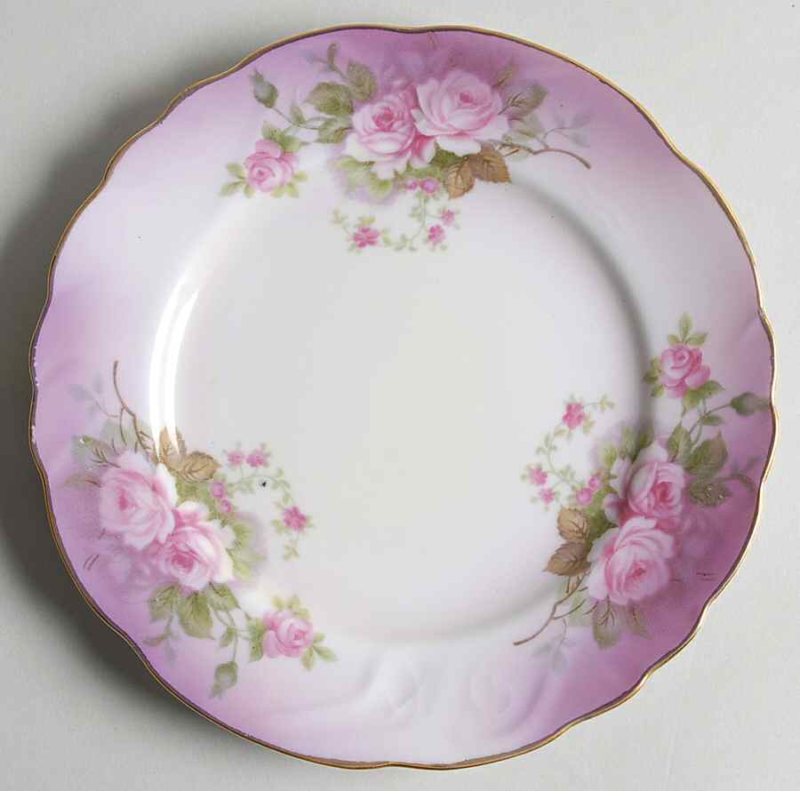 Heavenly Rose Salad Plate by Lefton-1
