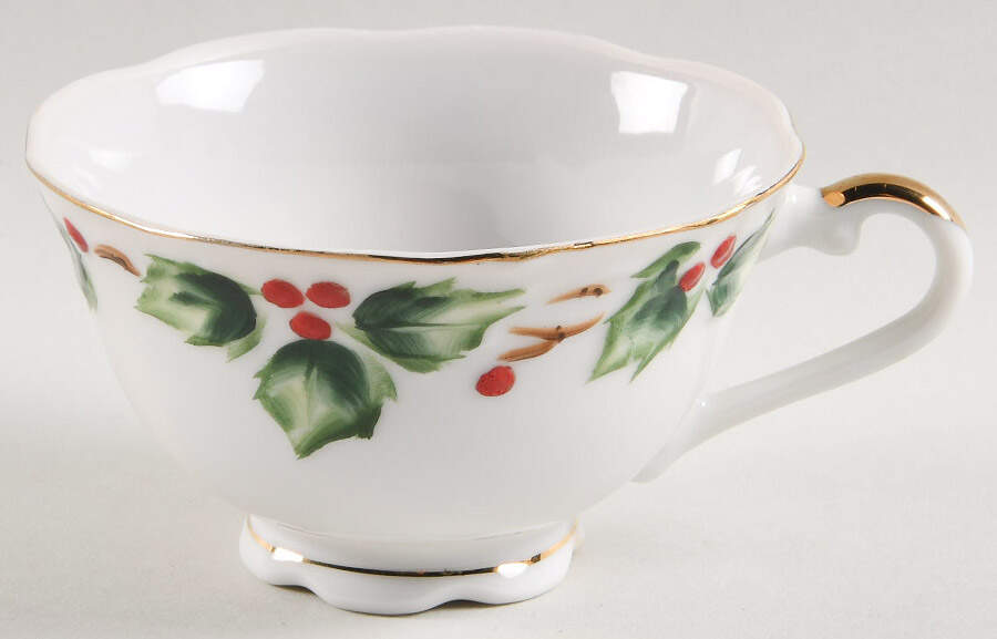 Holly Garland Snack Cup by Lefton-1