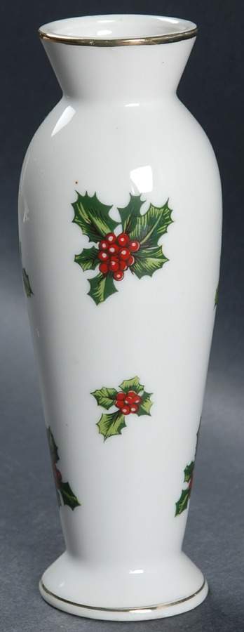 Holly 6" Bud Vase by Lefton-1