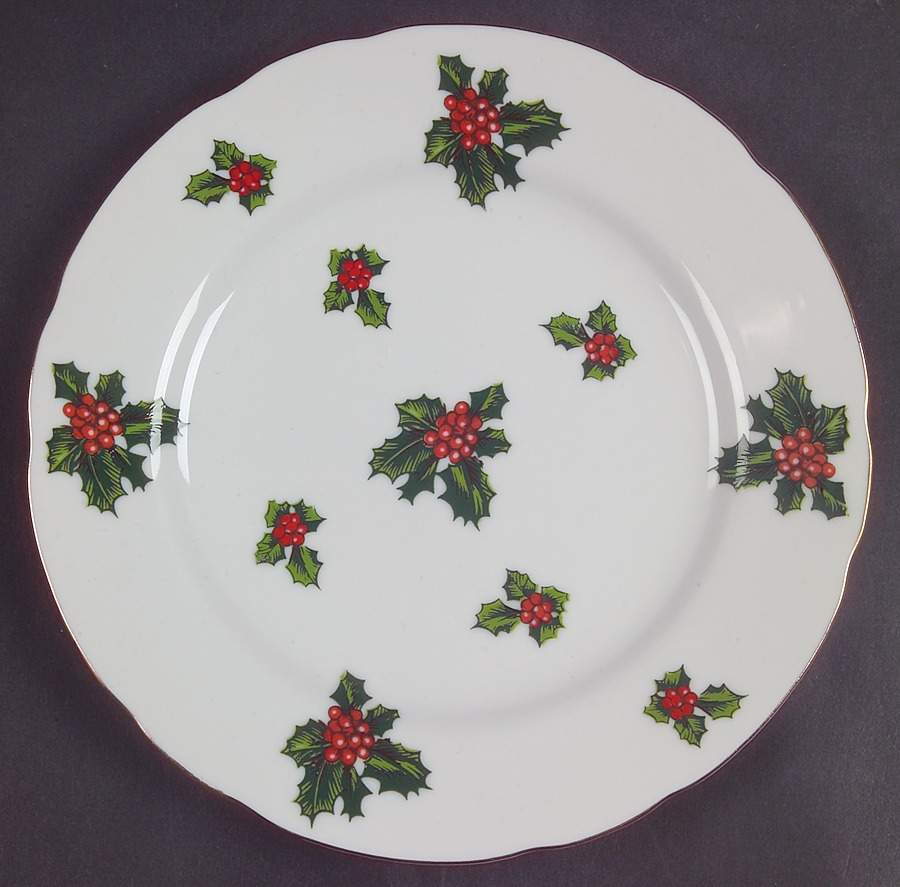 Holly Bread & Butter Plate by Lefton-1