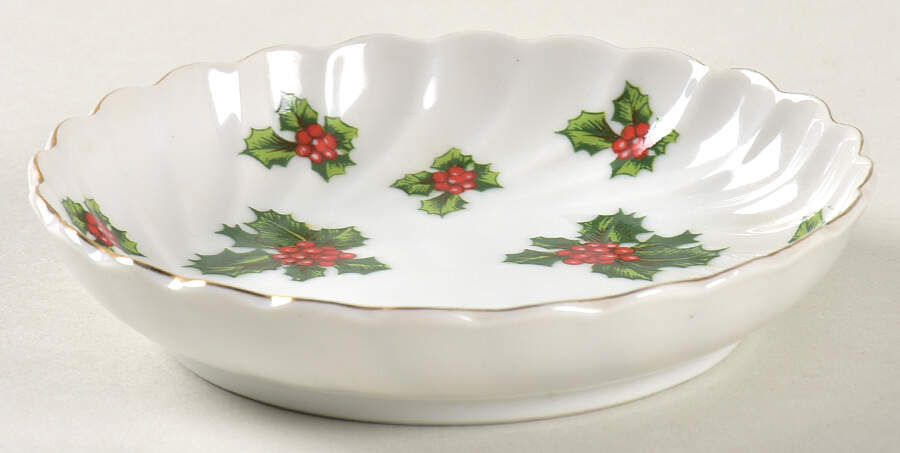 Holly Fruit/Dessert (Sauce) Bowl by Lefton-1