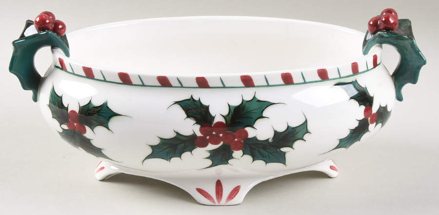 Holly Candy Cane Centerpiece by Lefton-1
