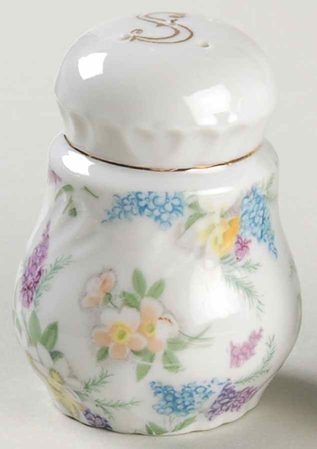 Lilac Chintz Salt Shaker by Lefton-1