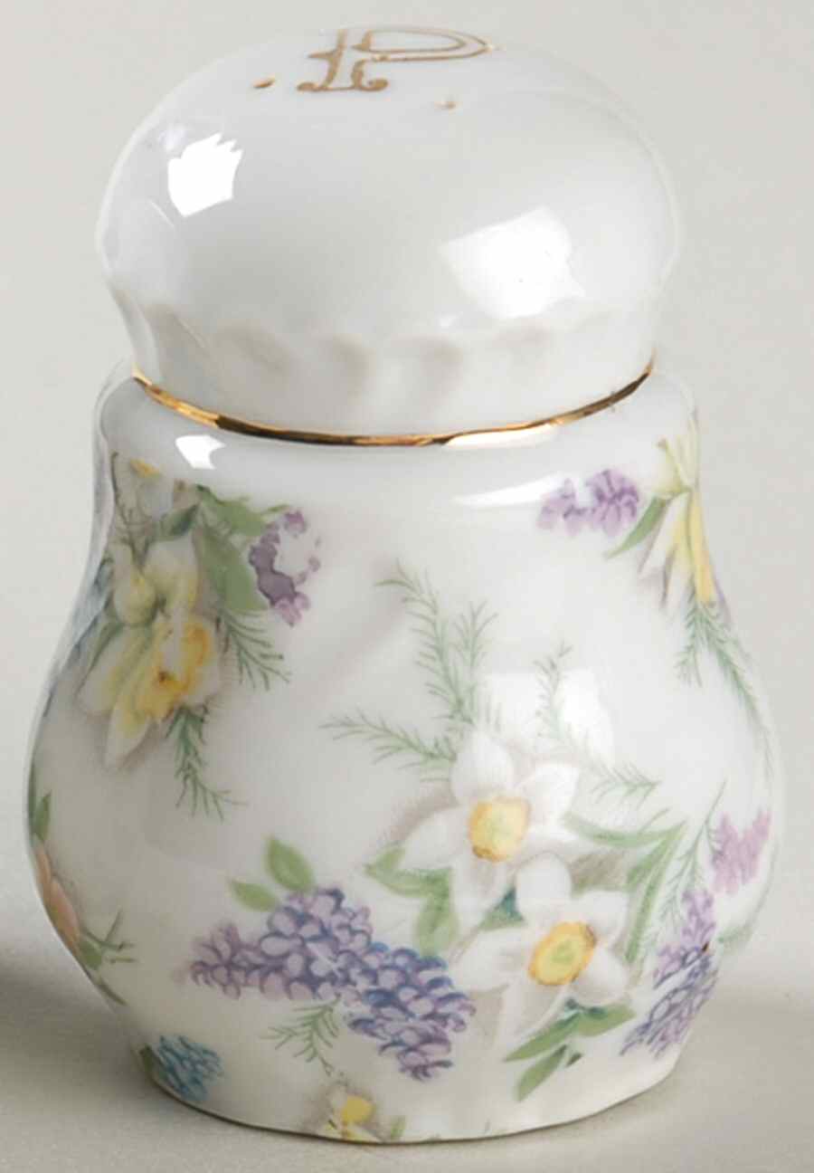 Lilac Chintz Pepper Shaker by Lefton-1