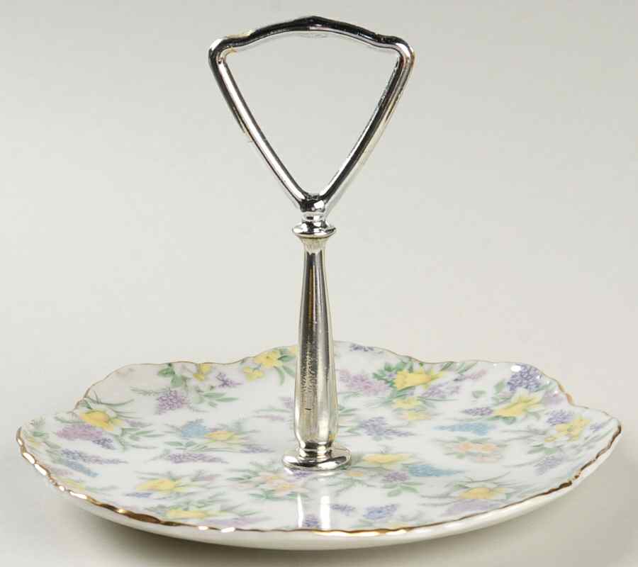 Lilac Chintz Tidbit by Lefton-1