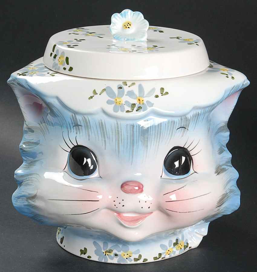 Miss Priss Cookie Jar & Lid by Lefton-1