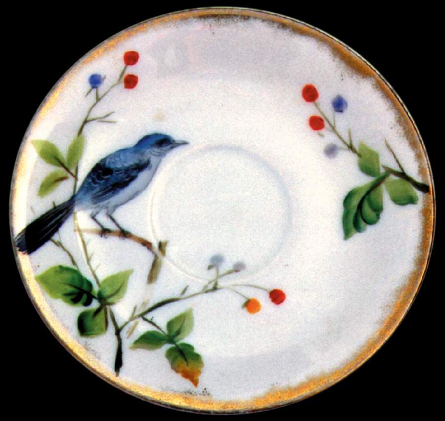 Mockingbird Saucer by Lefton-1