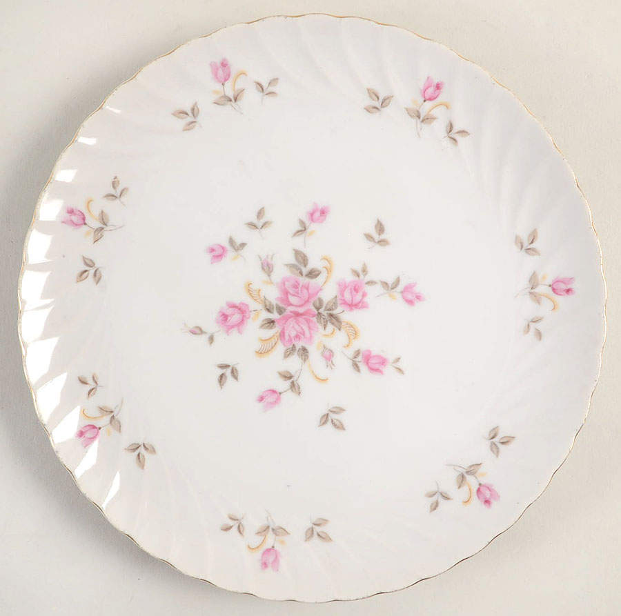 Moss Rose Luncheon Plate by Lefton-1