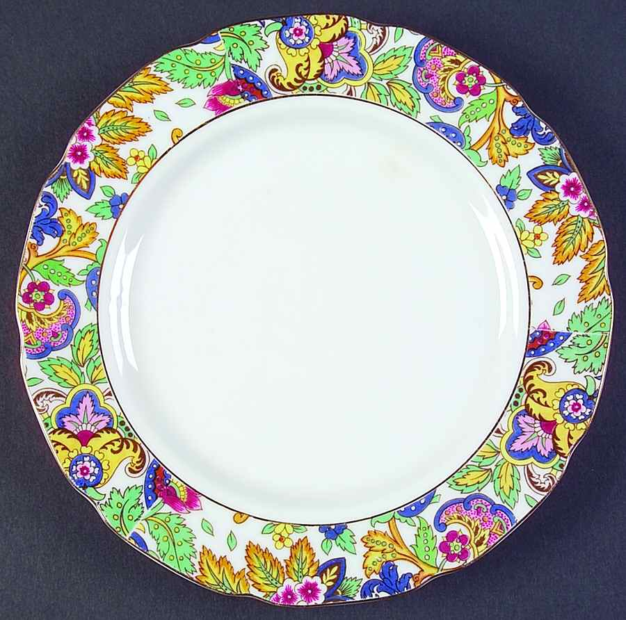 Paisley Fantazia Salad Plate by Lefton-1