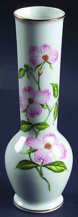 Pink Dogwood 6" Bud Vase by Lefton-1