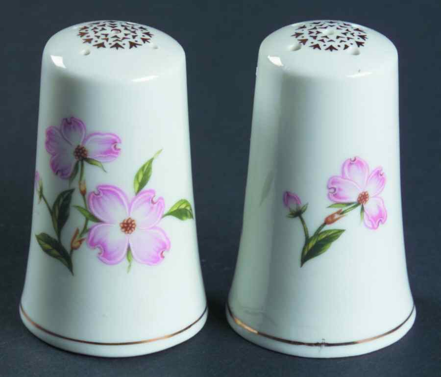 Pink Dogwood Salt & Pepper Set by Lefton-1