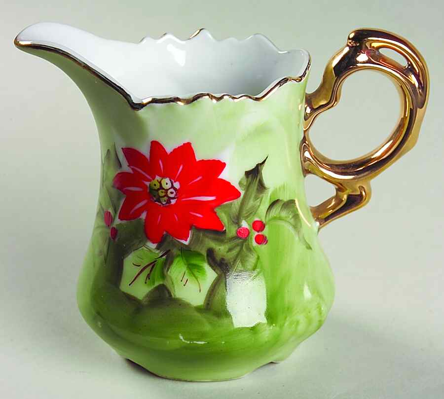 Poinsettia Creamer by Lefton-1