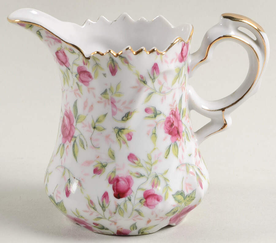 Rose Chintz Creamer by Lefton-1